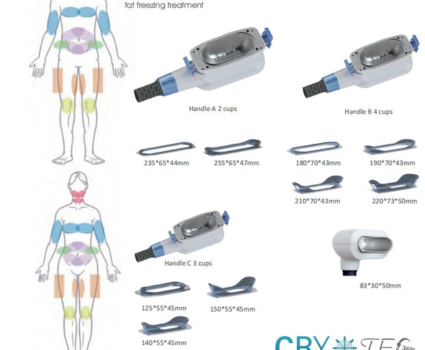 Cryolipolysis fat freezing slimming machine C16 for non-invasive body contouring treatments
